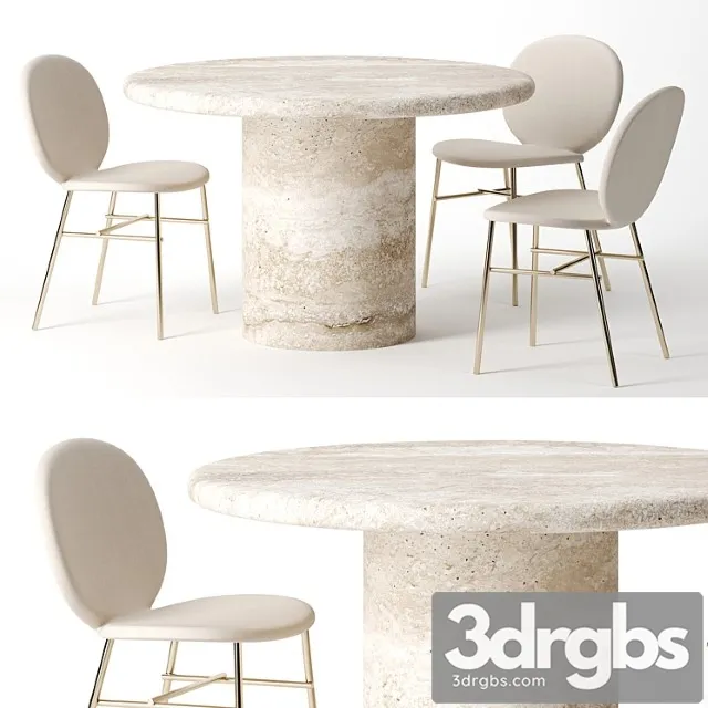 Dume pedestal table by kelly wearstler