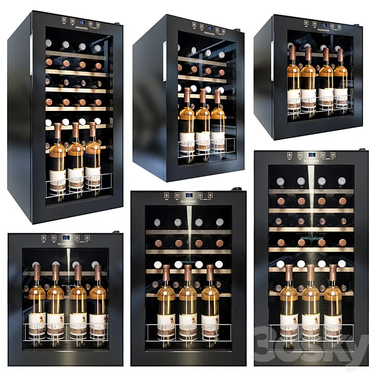 Dunavox wine cabinet 3DS Max