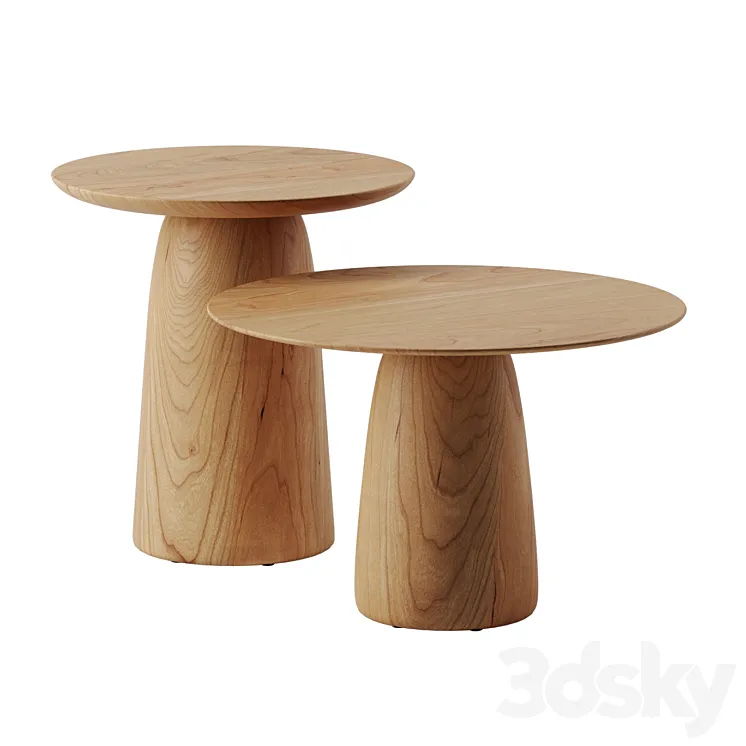Dunes side tables Tribu 3DS Max