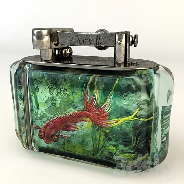 Dunhill Aquarium Table Lighter 3DS Max Model