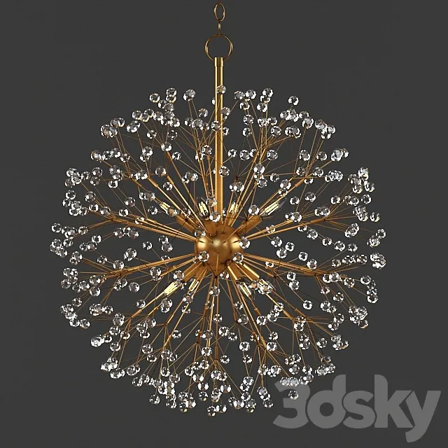 Dunkirk 8 Light Chandelier 3ds Max
