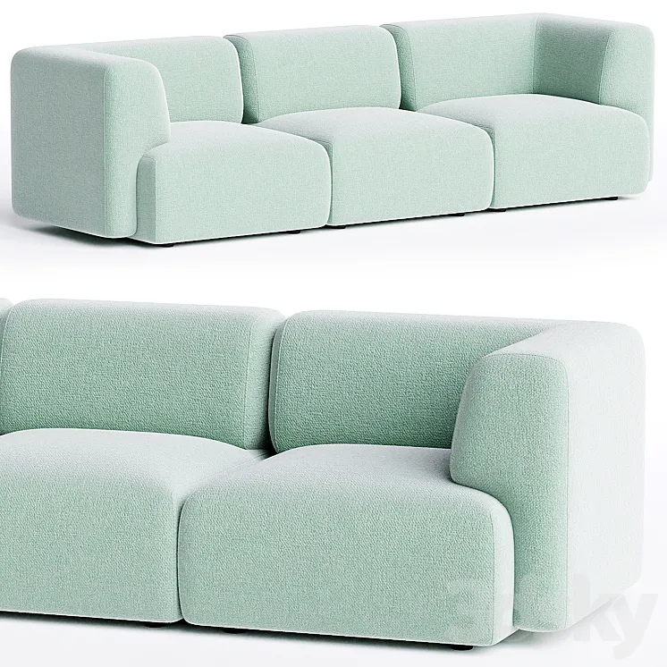 DUO MINI 3 seater sofa By Sancal 3DS Max