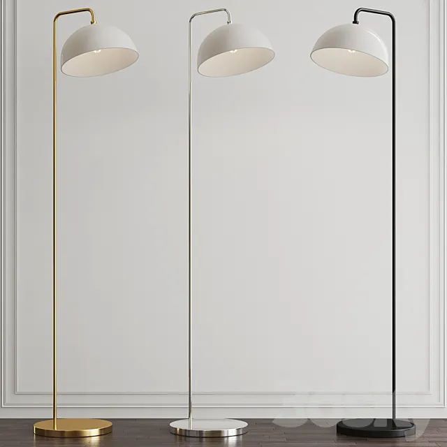 Duomo brushed gold floor lamp 3ds Max