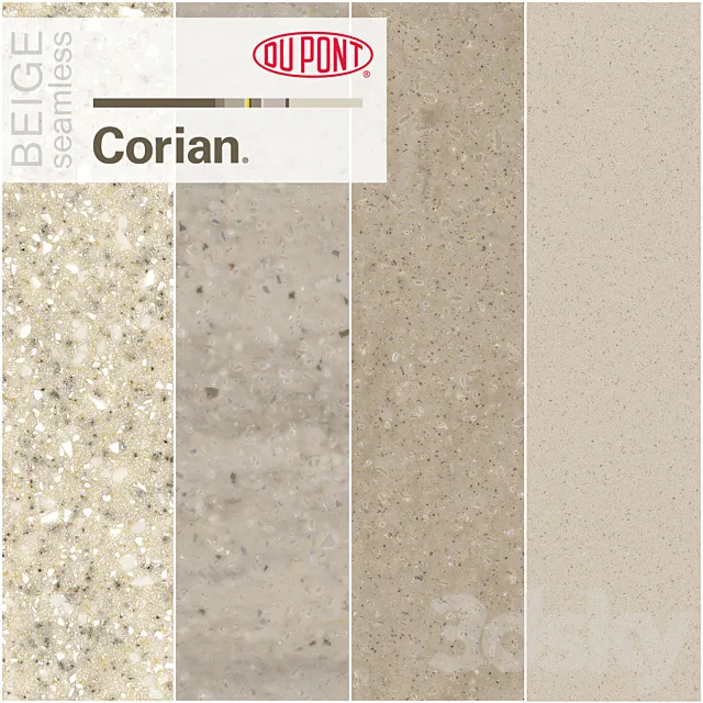 Dupont Corian Kitchen Countertops Beige 3 3ds Max