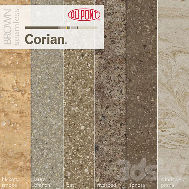 Dupont Corian Kitchen Countertops Brown 1 3ds Max