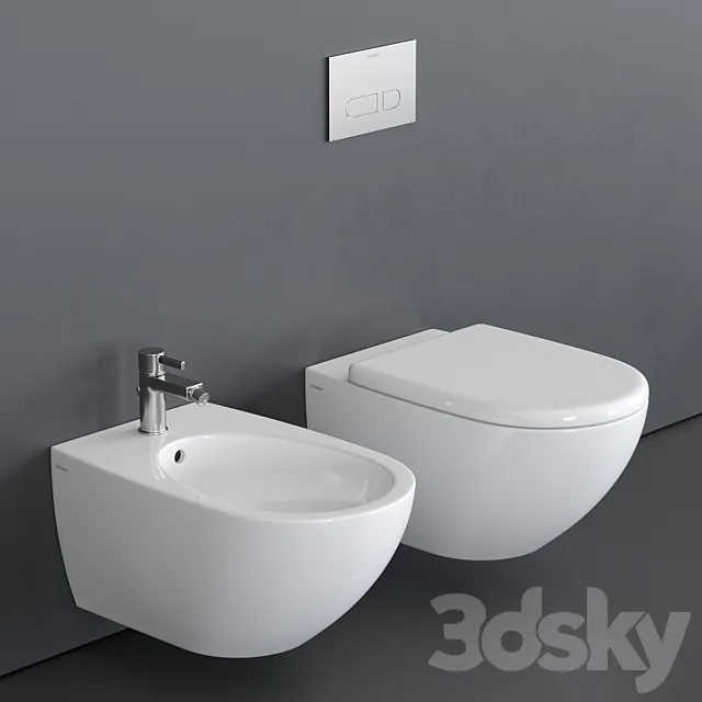 Duravit Architec Wall-hung WC 3ds Max