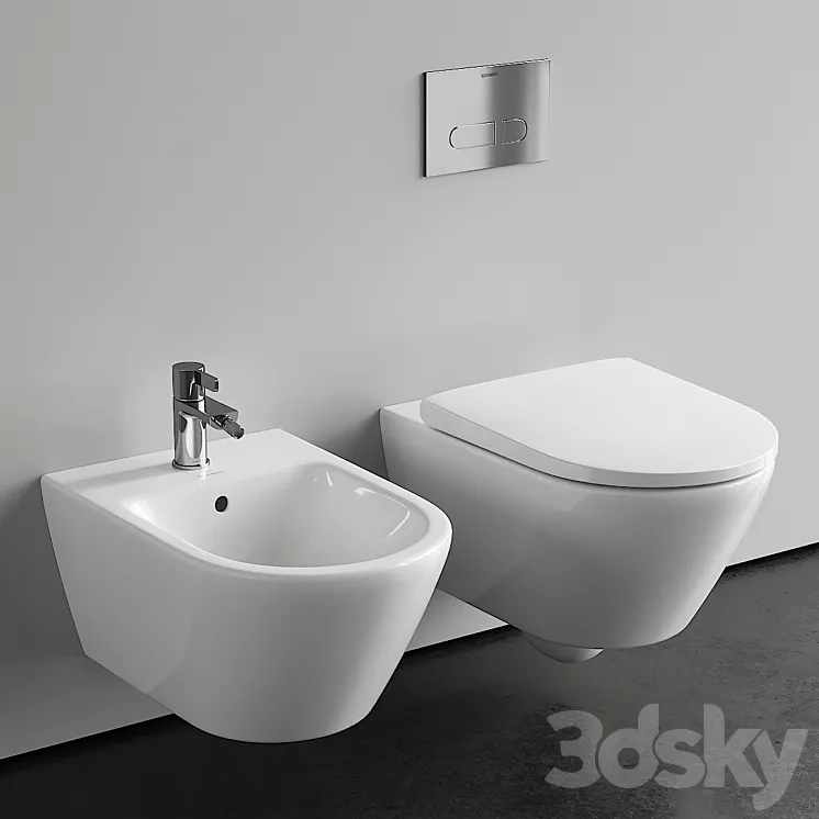 Duravit D-Neo Wall-Hung WC 3DS Max