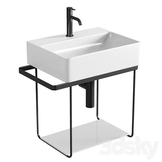 Duravit DuraSquare hand washbasin 3DS Max Model