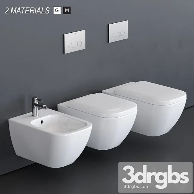 Duravit Happy D2 Wall Hung Wc 3dsmax Download