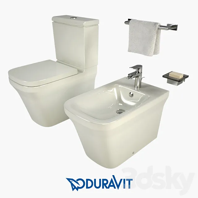 Duravit P3 Comforts 3DS Max Model