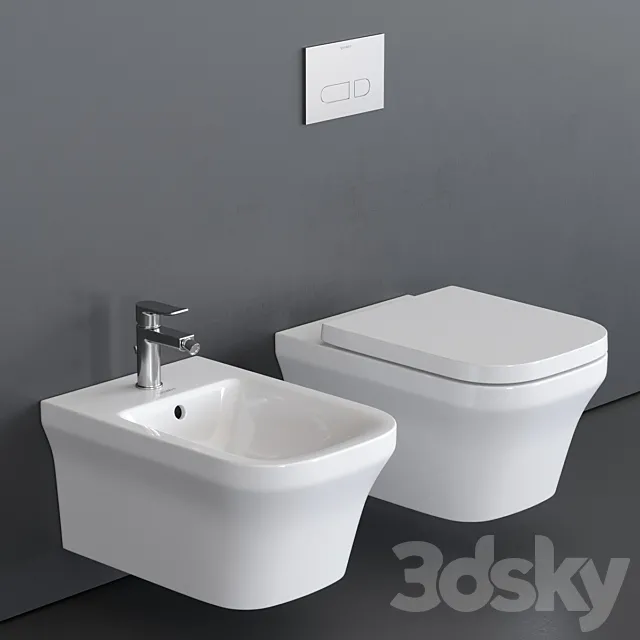 Duravit P3 Comforts Wall-hung WC 3ds Max