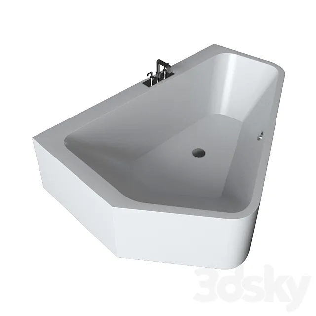 Duravit Paiova Bathtub Paiova 5 3DS Max Model