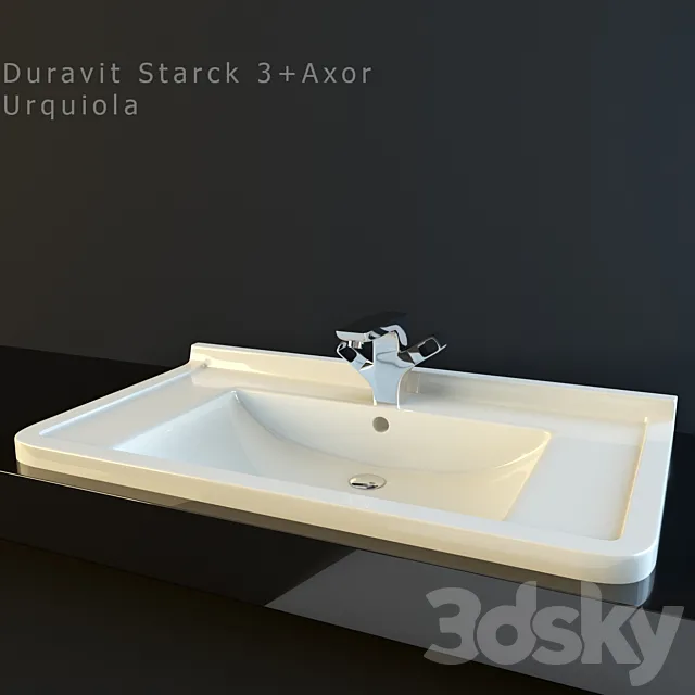 Duravit Starck 3 + Axor Urquiola 3DSMax File