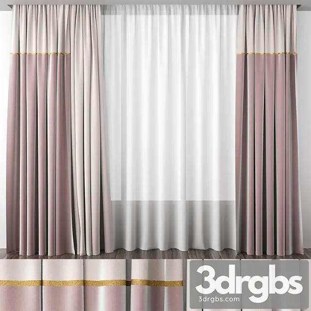 Dusty Rose Curtains 3dsmax Download