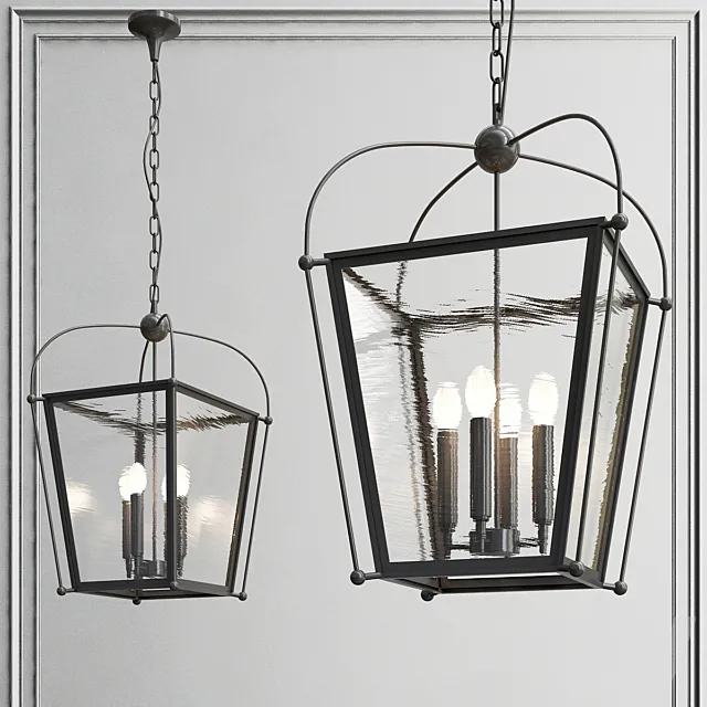 Dutch Glass Pendant Arteco 4 3DS Max Model