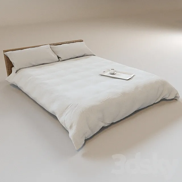 Duvet cover with pillows 3DSMax File