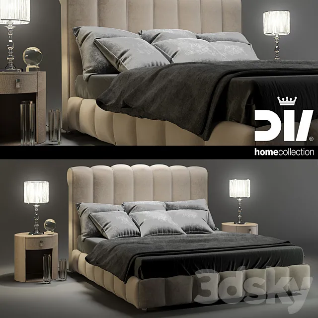 DV HOME collection bed BYRON letto 3DSMax File