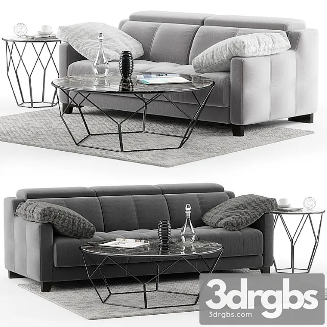 Dvn star gino sofa set 2 3dsmax Download