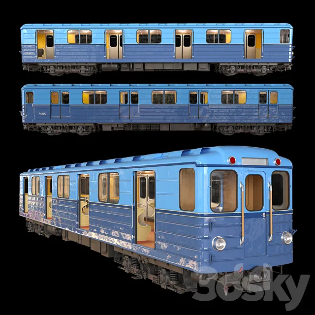 E-series subway car 3DS Max Model