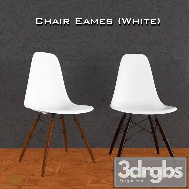 Eames Dining Chair Retro Solid Wood 3dsmax Download
