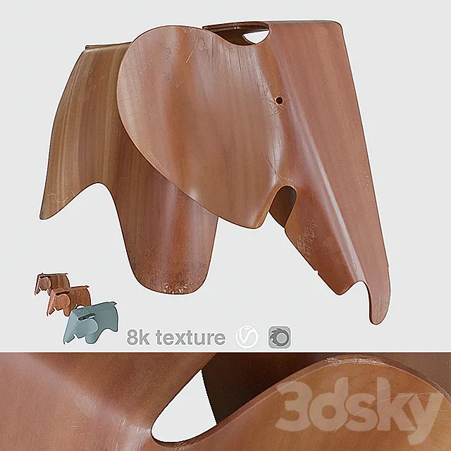 Eames elephant 3DS Max Model