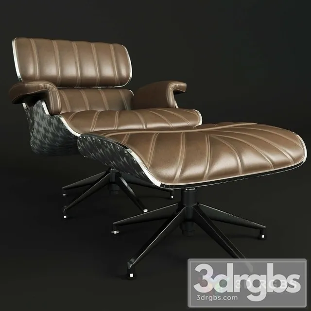 Eames Iron Brown Armchair  3dsmax Download