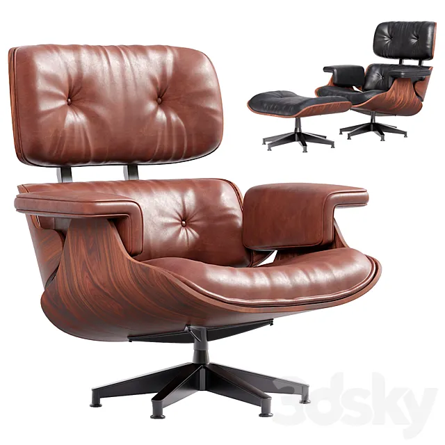 Eames Lounge Chair 3ds Max