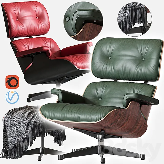 Eames Lounge Chair 3ds Max