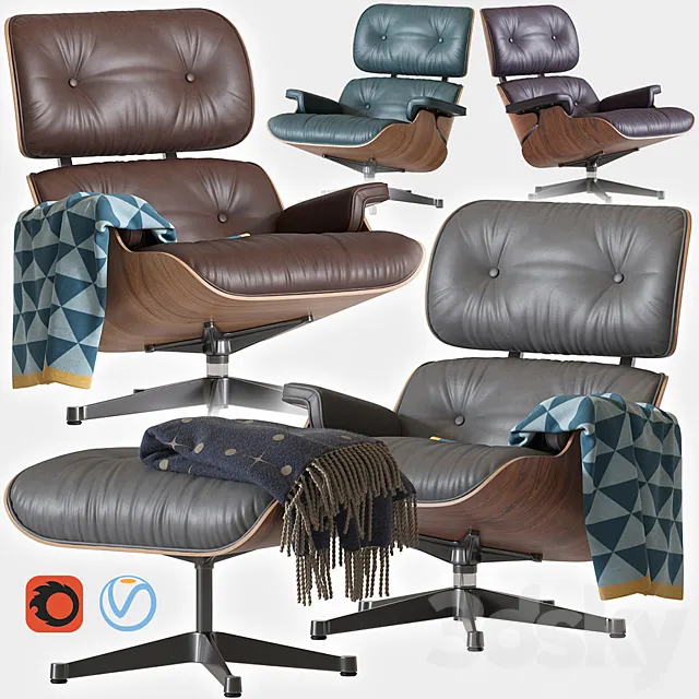 Eames Lounge Chair 3DSMax File