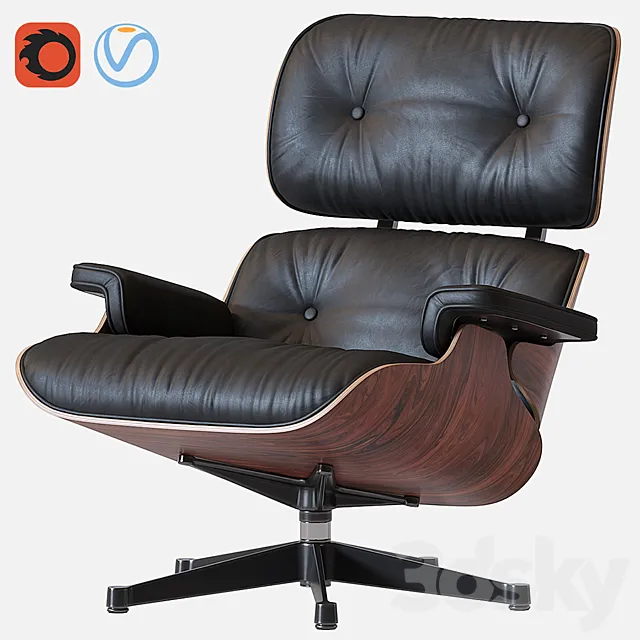 Eames Lounge Chair 3DSMax File