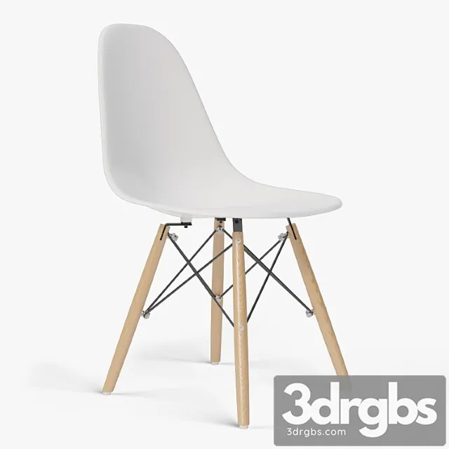Eames Molded Plastic Side Chair Dowel Base By Herman Miller 3dsmax Download