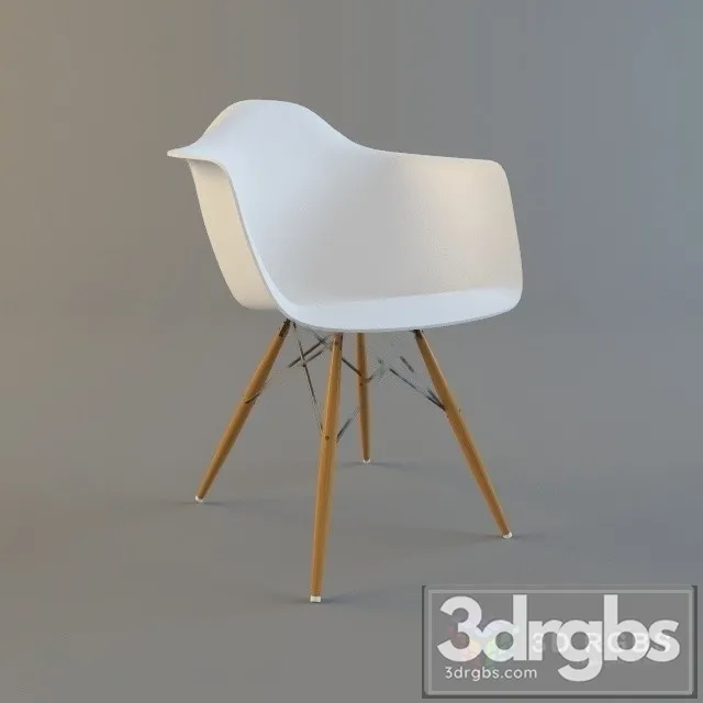 Eames Plastic Arm Chair DAW Chair Vitra 3dsmax Download