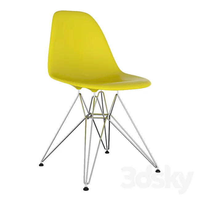 Eames Plastic Side Chair DSR Stuhl Vitra 3ds Max