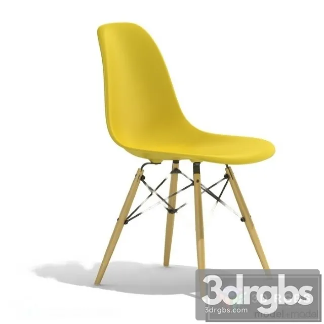 Eames Plastic Side Chair Dsw Chair Vitra Yellow 3dsmax Download