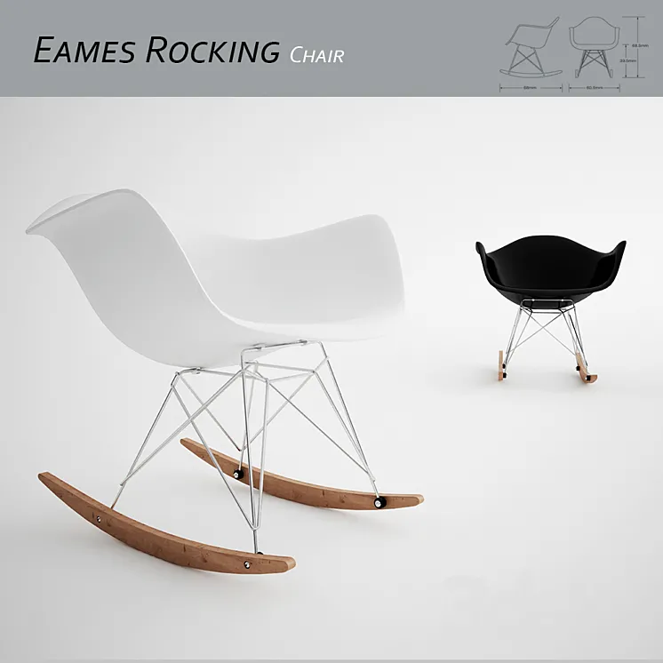 Eames Rocking Chair 3DS Max