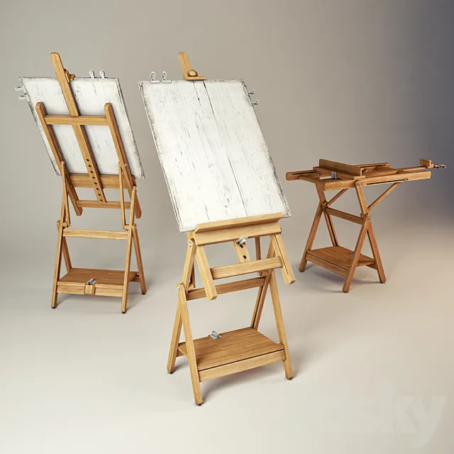 easel 2 3DS Max Model