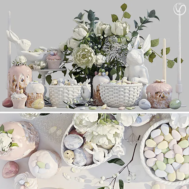 Easter set – 3 3DS Max Model