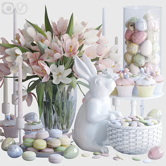Easter set 3DS Max Model