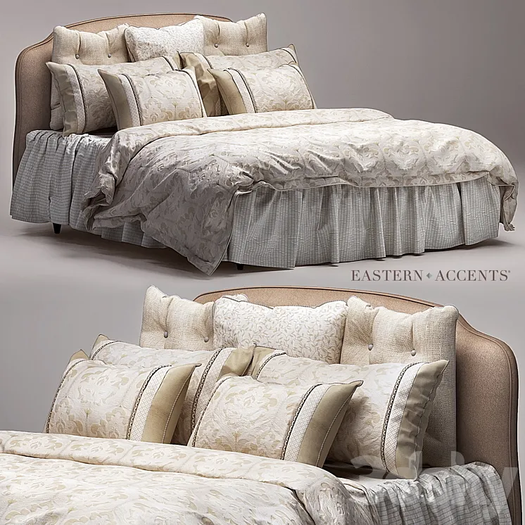 Eastern Accents bedding 3DS Max