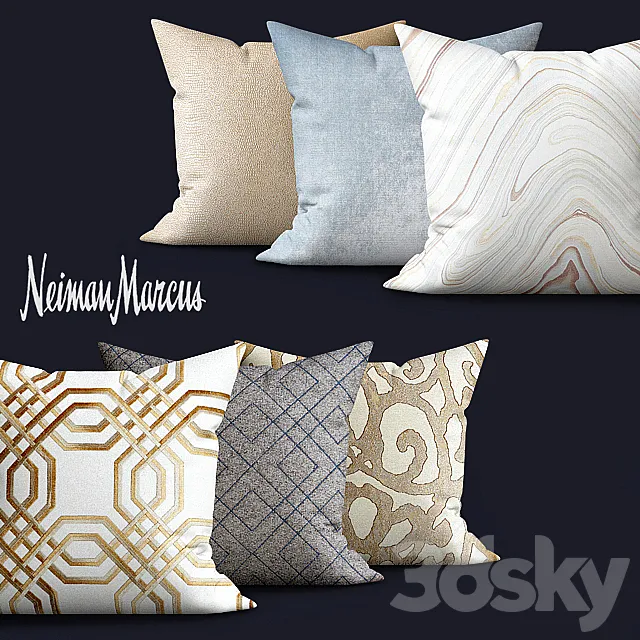 Eastern Accents Moira Mineral Pillow 3ds Max