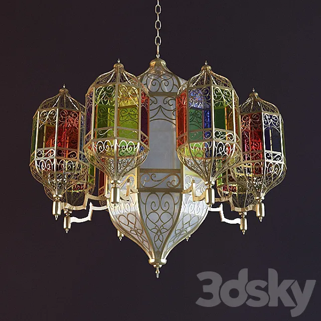 Eastern chandelier 3DS Max Model