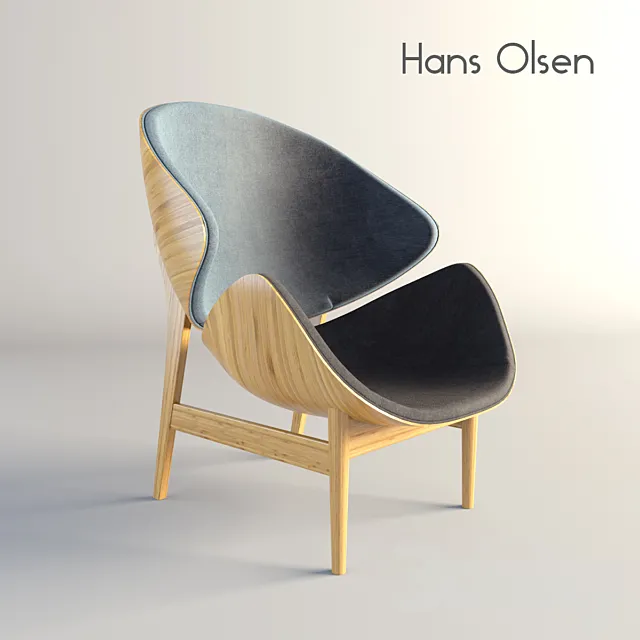 Easy Chair by Hans Olsen 3DS Max Model