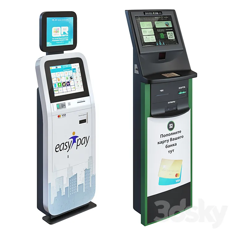 Easy pay terminal 3DS Max Model