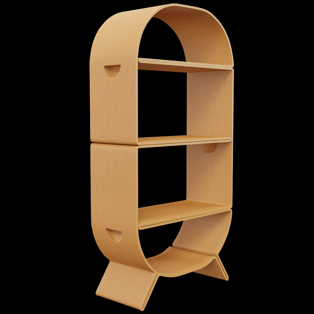 Eburet – Bookshelf BATON 3ds Max