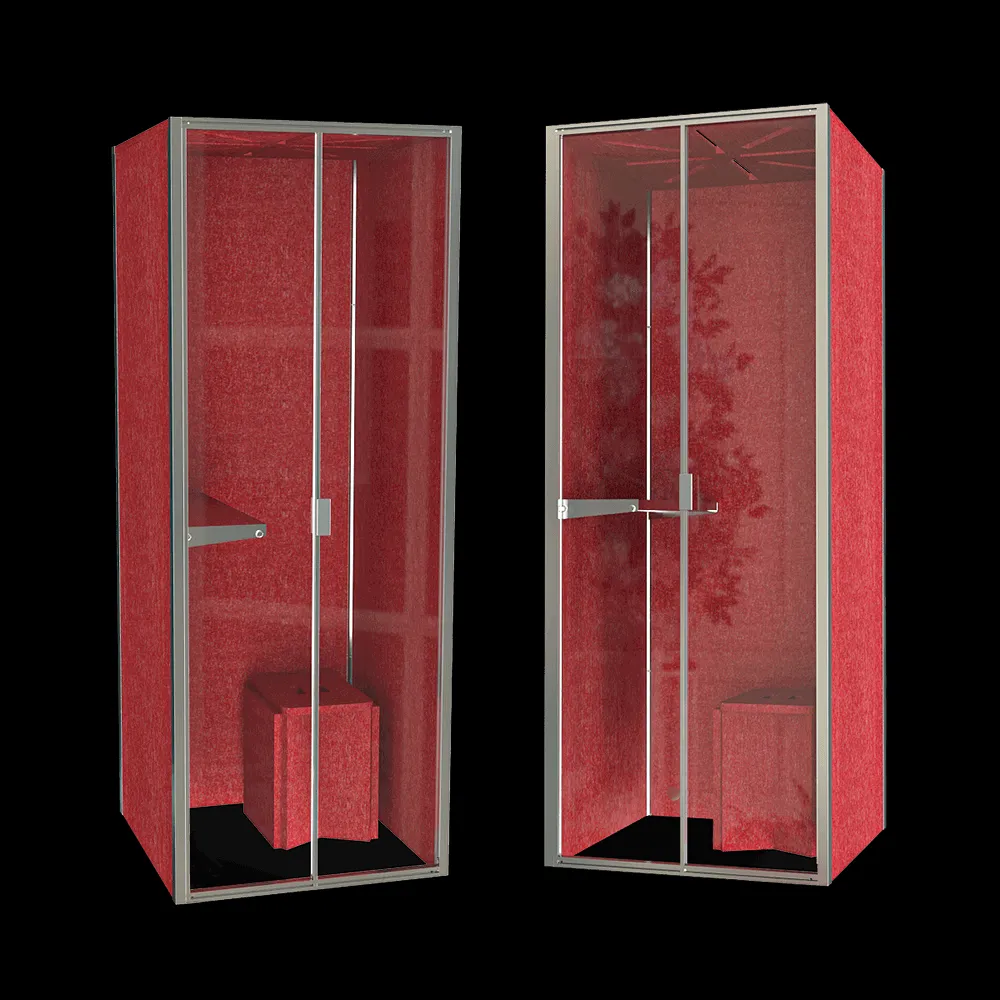 ECHOJAZZ – Acoustic booth Echobox with glassdoor 3ds Max