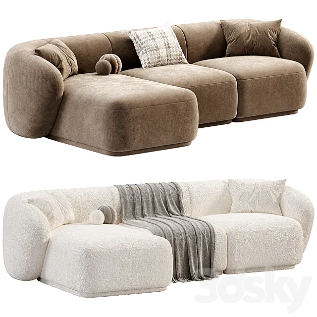 Ecksofa Marbella L-Form 3ds Max