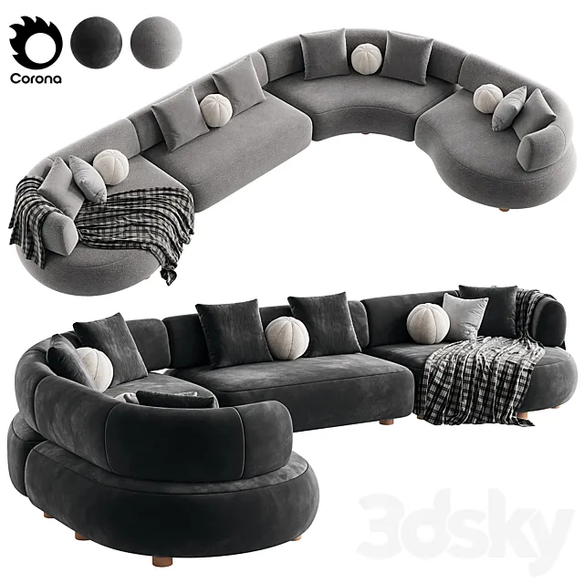 Eclipse Sofa 3ds Max