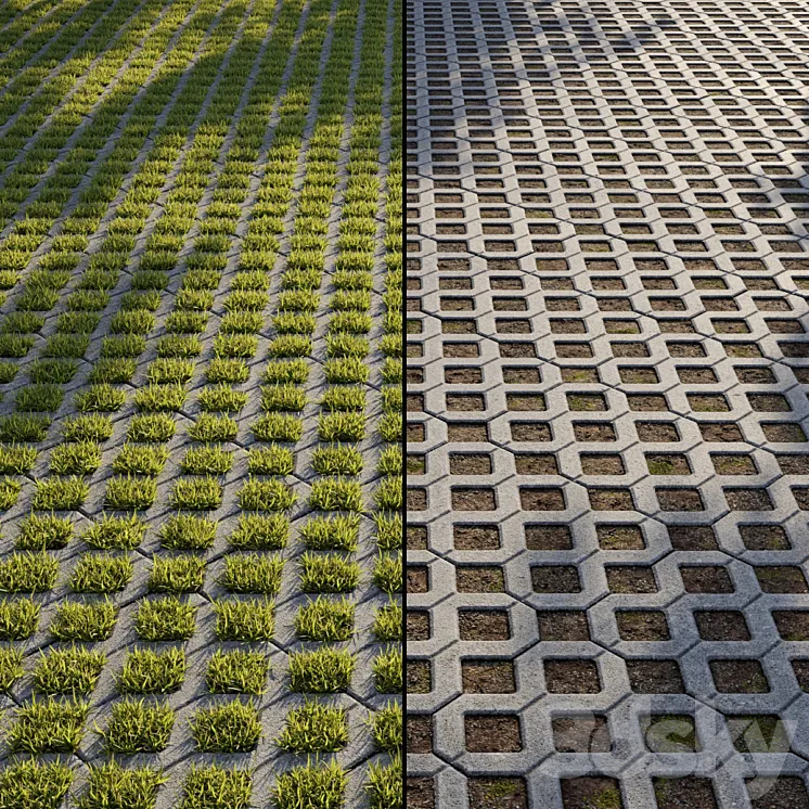 Eco-paving Type 1 Pattern 1 3DS Max