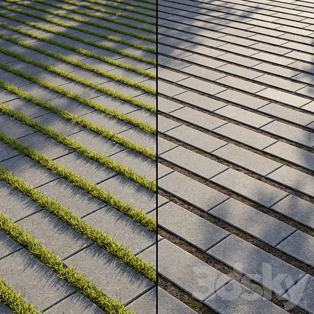 Eco-paving Type 1 Pattern 5 3DS Max Model