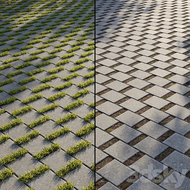 Eco-paving Type 1 Pattern 7 3DS Max
